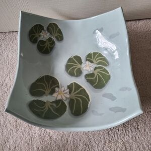 Art Pottery Piece, Water Lilies